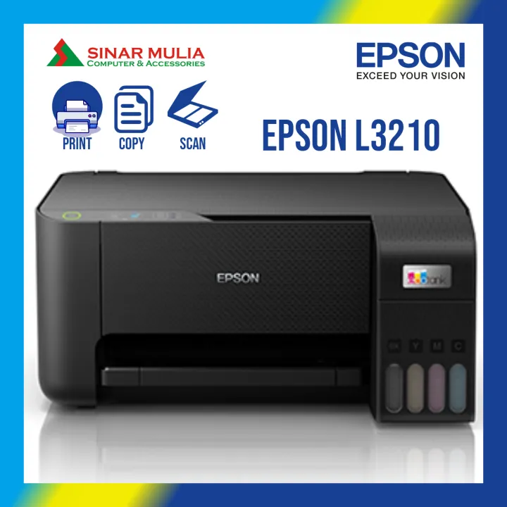 Epson EcoTank L3210 A4 All-in-One Ink Tank Printer/Print/Scan/Copy ...