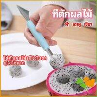 FASHION ที่ตักผลไม้ 2 in 1  แกะสลักผลไม้ fruit spoon