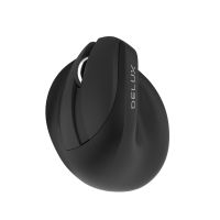 【HOT】✐ Delux M618ZD Left Hand Ergonomic Optical Rechargeable Mice Computer