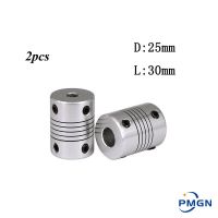 คุณภาพสูง2อลูมิเนียม Pcs CNC สเต็ปเปอร์มอเตอร์ข้อต่อเพลา L30 D25ยืดหยุ่น5Mm 6Mm 6.35Mm 8Mm 10Mm 12Mm 12.7Mm