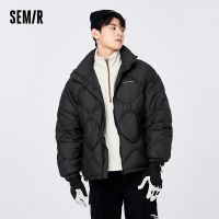 Semir เสื้อขนเป็ดผู้ชาย2022ฤดูหนาวคู่ใหม่สามหลักฐานเทรนด์อบอุ่นและสะดวกสบายแจ็คเก็ตขนมปังสไตล์เรียบง่าย