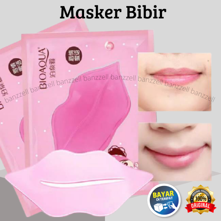 MASKER BIBIR Collagen / Masker Pencerah Bibir / Pelembab Bibir Kering ...