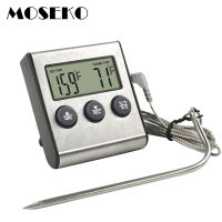 MOSEKO Digital Kitchen Oven Food Cooking Meat BBQ Probe with Timer Milk Water Temperature Grill Tools Barbecue