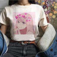 ใหม่ท็อปส์อะนิเมะการ์ตูนอะนิเมะศูนย์สอง Kawaii พิมพ์ฤดูร้อนสบายๆเสื้อยืดหลวมฮาราจูกุญี่ปุ่นสไตล์แขนสั้นเก๋ผู้หญิงประเดิม