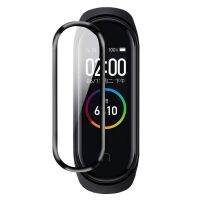 【】 PC Helpers MALL 9D กระจกสำหรับเคสปกป้องหน้าจอ Mi Band 4 5 6 + ฟิล์มสำหรับ Mi Band 6 5 NFC อัจฉริยะฝาครอบป้องกันเต็ม