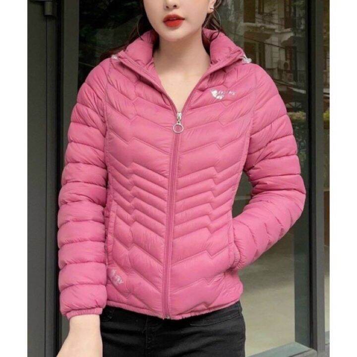 Áo Phao Nữ Siêu Nhẹ Có Mũ Giữ Ấm Chống Thấm Nước, Áo Khoác Nữ Siêu Nhẹ,  Xuất Xịn_8989 | Lazada.Vn