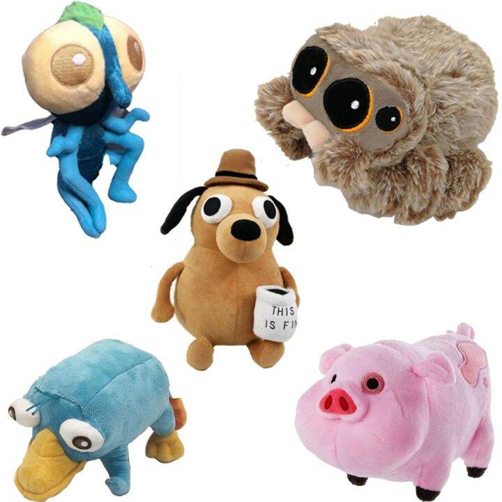 Cute Cartoon Pet Soft Plush Toys Stuffed Animals Lucas The Spider Perry ...