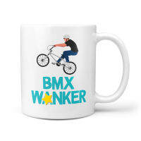 ถ้วยของขวัญหยาบแบบตลก BMX Wanker ขนาด10ออนซ์สำหรับนักปั่นจักรยานถ้วยชากาแฟสำหรับนักปั่นจักรยาน