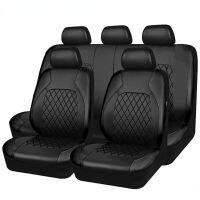 Universal Car Seat Cover Set PU Leather Full Surrounded Cushion Protector Pad Anti-Scratch Fit Sedan Suv Pick-up Seat Cushion