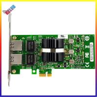 PCI-E 1X Gigabit Ethernet Network 1000Mbps Adapter X1 to X16 RJ45 Dual Port Riser