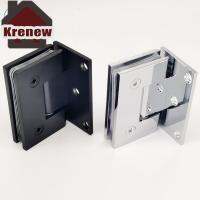 Silver Black Glass Hinge for Tempered Glass shower Hinge Bathroom Hinges Door Closer Heavy Duty Office Cabinet Home Use