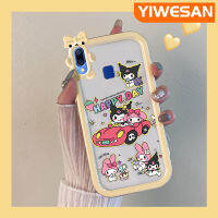 YIWESAN เคสสำหรับ VIVO Y95 Y91i Y91ลายการ์ตูนน่ารักทำนองเพลงของฉันมีซิลิโคนนิ่มเคสโทรศัพท์โปร่งใสกันกระแทกน่ารักเคสป้องกันเลนส์กล้องลายสัตว์ประหลาดตัวเล็ก