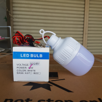 หลอดทรงกระบอกคีบแบต LED 12W แสงขาว ชุดหลอดไฟ LED 12v 12w แสงสีขาว LED DC 12v bulb ชุดหลอดไฟคีบแบตเตอรี่สำเร็จรูป กินไฟน้อย