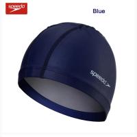 Speedo Plain Flat Waterproof Swimming Caps PU for Men and Women  Swimming Pool Hat Ear Protection Bathing Cap Swim Caps