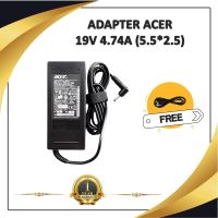 ADAPTER NOTEBOOK ACER 19V 4.74A (5.5*2.5) / อะแดปเตอร์เอเซอร์ + แถมสายไฟ