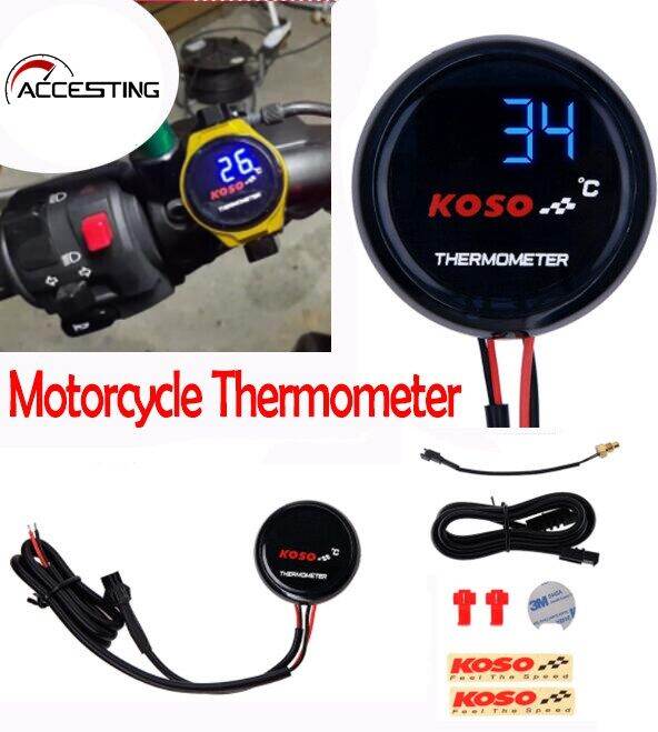 Koso Round Water Temp Meter Adapter Sensor Set For Yamaha NMAX TMAX ...