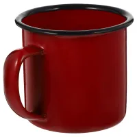 【jw】✙○  Iron Small Tass Hot Pot Mug Cup Drinkware Camping Cups With Handle Anti-Scalding for Restaurant