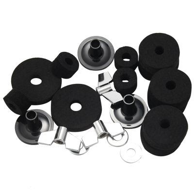 21 Pieces Replacement Accessories Cymbal Stand Sleeves Cymbal Felts With Washer &amp; Base Wing Nuts Replacement For Drum Set