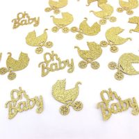 [Afei Toy Base]Baby Shower Party Decoration Blue Pink Gold Car Confetti Oh Baby Conftti 1st Birthday Party Decoration