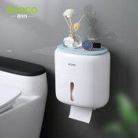 ECOCO Single-layer Double-layer Toilet Storage Simple Wall-mounted Transparent Waterproof Paper Roll PaperToilet Rack Tissue Box