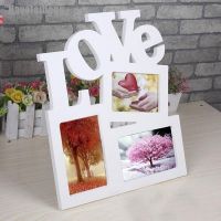 ❀ COD Sweet Wooden Hollow Love Photo Picture Frame Home Decor Art DIY Gift New