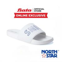 S.N. รองเท้าแตะ  -- Bata บาจา ยี่ห้อ North Star รองเท้าแตะ รองเท้าลำลอง รองเท้าแตะแฟชั่น สำหรับผู้ชาย รุ่น Basile สีขาว 8601009 #รองเท้าแตะใส่สบาย  #รองเท้าแตะรัดส้น  #รองเท้าแตะแฟชั่น