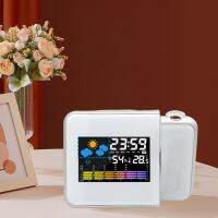 【CC】☎✎✿  Alarm with Night Backlight Adjustable Projection Desk Table Thermometer Hygrometer