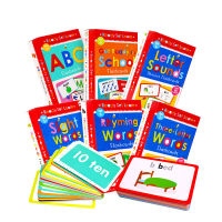 English original genuine flash cards 6 boxes of word cards ready set learn sight words common words ABC letter pronunciation enlightenment high-efficiency English flash card high-frequency word card early education childrens book