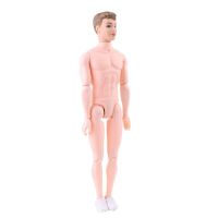 30ซม. 12เคลื่อนย้ายได้ Jointed Nude Naked ตุ๊กตาตุ๊กตา Body รองเท้าสีขาวสำหรับ Ken Boy ชาย Man Boyfriend Prince Diy ของเล่น