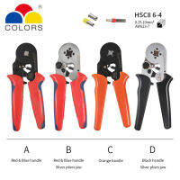 QZ-Hsc8 6-4 0.25-10mm2 23-7 Awg Crimping Pliers Hsc8 6-6 A 0.25-6mm2 Mini Round Nose Pliers Tube Awge Needles Terminals Tools