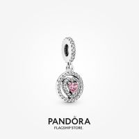 Official Store Pandora Sparkling Double Halo Heart Dangle Charm