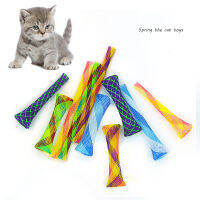 ของเล่นแมว หลอดสปริงสีสันสดใส Cat Grinding Claws Nibbling Toy Telescopic Elastic Pet Dog Supplies Accessories สินค้าที่น่าสนใจ-lihaibo2