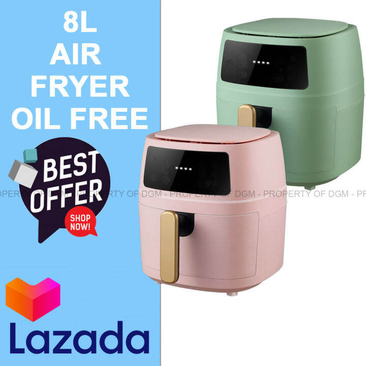 8L Air fryer LargeCapacity Touch screen Multifunction Kitchen