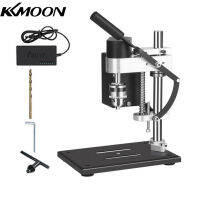 KKmoon Mini Bench Drill Press Stand Kit With Vise, Extension Rod, Sanding Sawing Accessories, Variable Speed Portable Electric Benchtop Drilling Machine Precise Drill Workbench For Repair DIY Drilling Wood Plastic Metal