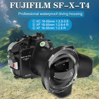 SeaFrogs กล้องกันน้ำที่อยู่อาศัยสำหรับ FUJIFILM X-T4 40เมตร/130ft ฝาครอบป้องกันดำน้ำใต้น้ำ