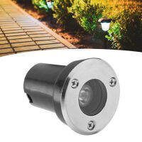 ไฟใต้ดิน 1W GROUND LED Light แสงอุ่นเปลือกโลหะภูมิทัศน์สำหรับ YARD Garden Pathway กลางแจ้ง