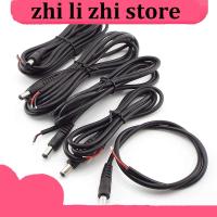 zhilizhi Store 5pcs 2pin 12V DC Male Power Pigtail Cable 5.5x2.1mm Male Jack Cord DIY DC Connector For CCTV Camera  LED Strip Light