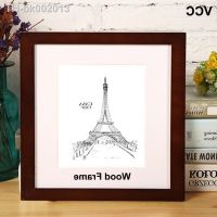 ☏ Nature Wooden Square Picture Frame 30X30 35X35cm Plexiglass Include Poster Photo Frames For Wall Hanging Photo Frame