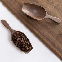 Walnut Coffee Scoops Flour Beans Shovel Multipurpose Spoon Coffeeware Cables