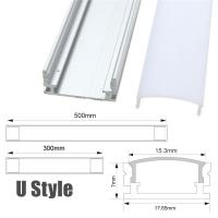 Stiup 30/50cm U/V/YW Aluminum LED Strip Light Bar Channel Holder Cover End Up