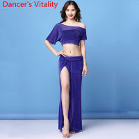 Belly Dance New y Oriental Indian Dancing Wear Beginners Practice Clothes Summer Modal Top Skirt Set Training Garments