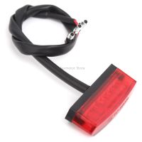 ：》{‘；； Universal Motorcycle ATV Bike Scooter Cafe R Scrambler 12V Mini 6 LED Rear Lamp Taillight Running Stop Signal Brake Light