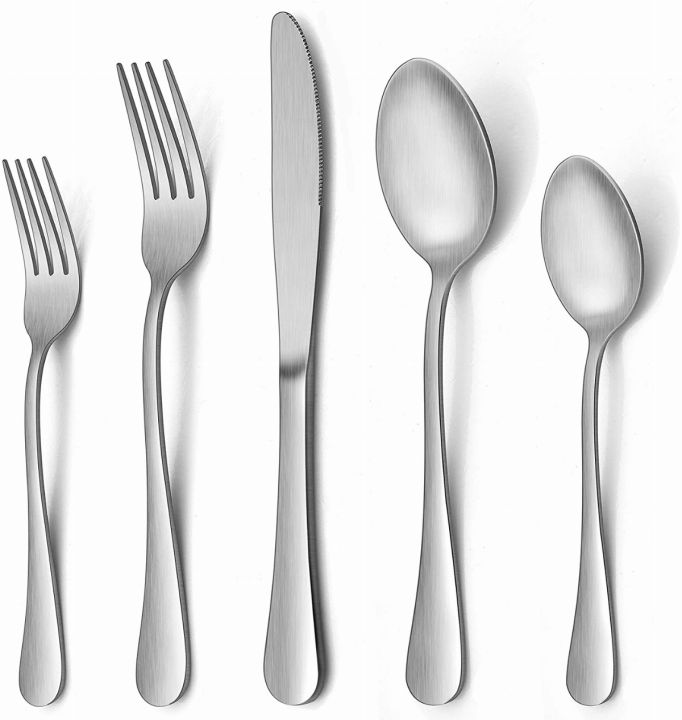 LIANYU 20 Piece Silverware Flatware Cutlery Set, Stainless Steel Utensils  Service for 4, Include Knife Fork Spoon, Mirror Polished, Dishwasher Safe