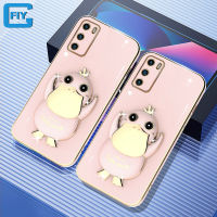 สำหรับ Huawei P40 /Huawei P40 Pro ชุบทองกันกระแทกกรณี Tik Tok สุทธิสีแดงขายร้อนการ์ตูนน่ารักเป็ดเคสโทรศัพท์พร้อมขายึด