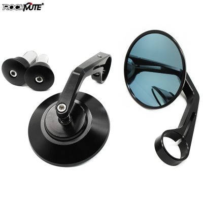 Universal Motorcycle Mirror Aluminum Handlebar End Rearview Side Mirrors Cafe Racer For Honda CB300F CB500X CB900F Monkey NC700