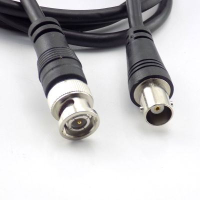 ；【‘； 1M BNC Male To Female Plug CCTV Extension Coaxial Line Cable Connector Adapter For CCTV Camera Accessories Home Security