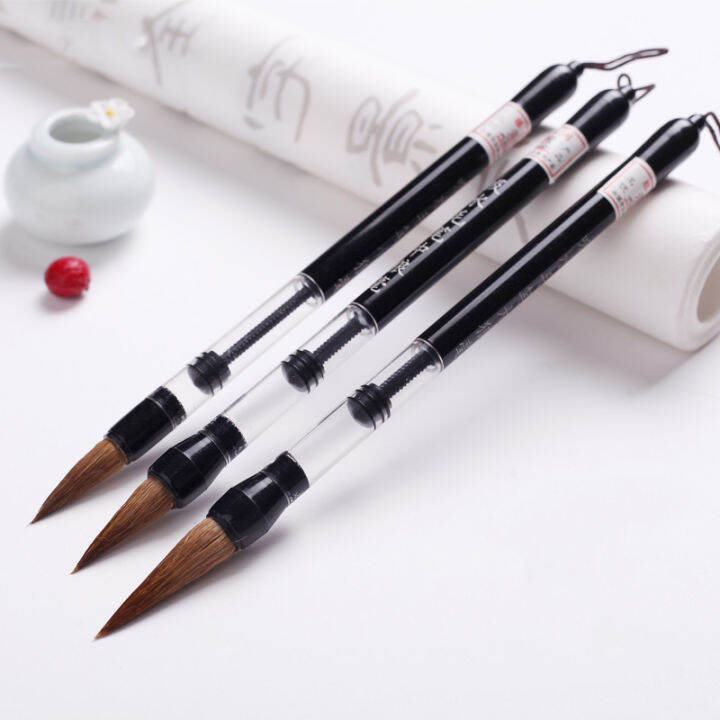 3 Pcs Chinese Calligraphy Brush Set Water Storage Paint Brush Pen ...