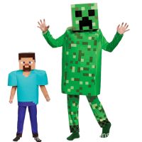 ❣⊕◘ Child Mine Diamond Armor Steve Kids Game Character Halloween Cosplay Costume Boys Crafted enderman Mask Child 39;s Play Set