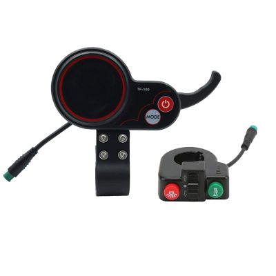 Display Dashboard TF-100 +Switch Button Scooter 5Pin Skateboard Speedometer for Kugoo M4 Electric Scooter Parts