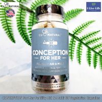 ผลิตภัณฑ์เสริมอาหาร วิตามินบำรุงก่อนตั้งครรภ์ CONCEPTION For Her Fertility Aid &amp; Multi 60 Vegetarian Capsules - Eu Natural